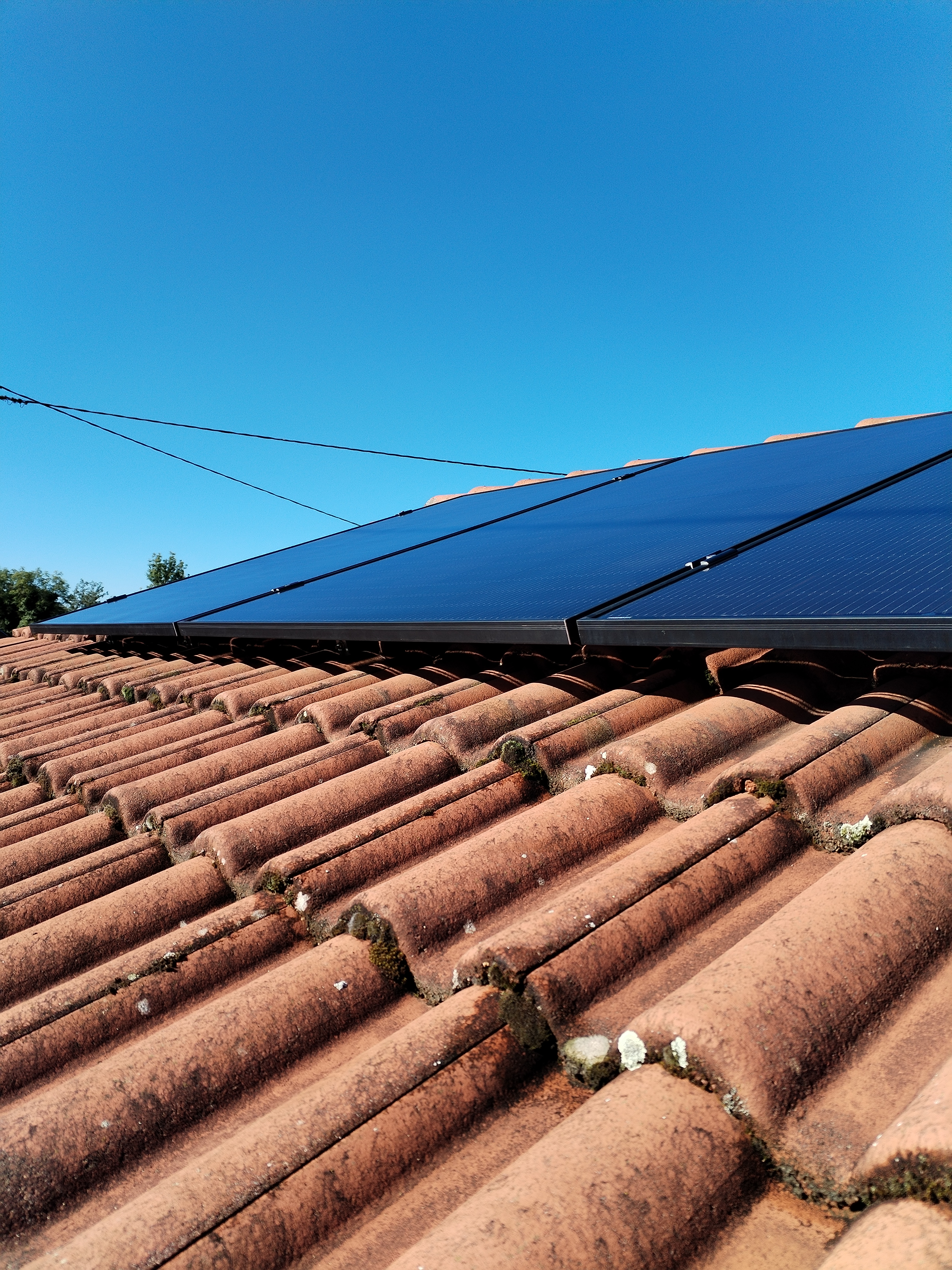 Après nettoyage et Entretien de centrale photovoltaïque