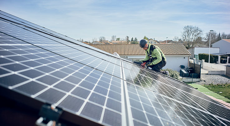 Installation de centrale photovoltaïque